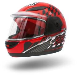XTR Casca moto copii integrala, marime YS, culoare negru rosu (XTR501-933S)