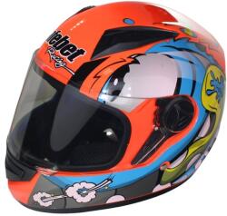 Roy Casca moto integrala adulti, Safebet HF-111K, culoare portocaliu albastru, marime L (ROY32257) - simoto