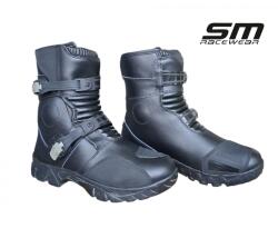 SM Racewear Cizme moto Enduro-ATV SM Racewear Adventure Short - piele naturala, sistem cu doua catarame si inchidere Velcro (CPA07345)