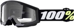  Ochelari copii ATV cross 100% Strata Mini Grom Black, sticla clara (26012467PE) - simoto
