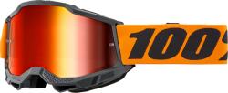  Ochelari cross atv 100% Accuri 2 Orange, lentila oglinda, culoare rama negru (26013476PE) - simoto