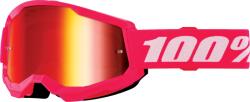  Ochelari cross atv 100% Strata 2 Junior Pink, lentila oglinda, culoare rama roz (26013513PE) - simoto