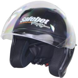 Roy Casca moto semi-integrala cu ochelari adulti, Safebet HF-227, culoare negru mat, marime S (ROY32242) - simoto