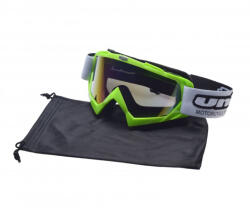 Unit Ochelari motocross atv enduro Unit, culoare rama verde, lentila fumurie curcubeu (AB361018GA) - simoto