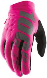  Manusi motocross 100% BRISKER culoare roz negru marime XL (33305737PE) - simoto