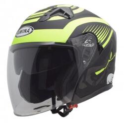 Awina Casca moto semi-integrala Jk528, culoare negru galben mat, marime M (00000892)