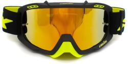 Asix Ochelari cross atv enduro, Asix AS2, lentila galbena, culoare rama lime negru mat (KAI-98) - simoto