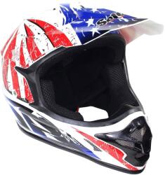 Roy Casca motocross atv, SAFEBET HF-115 Q183, culoare albastru rosu, marime XL (ROY28572) - simoto