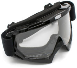 XTR Ochelari cross atv enduro, XTR, lentila transparenta, culoare rama negru lucios (BMA-912) - simoto