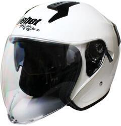 Roy Casca moto semi-integrala cu ochelari adulti, Safebet HF-227, culoare alb, marime XL (ROY32236) - simoto