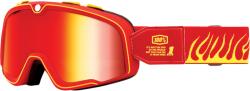  Ochelari cross atv 100% Barstow DHT Spry, lentila oglinda, culoare rama rosu galben (26013235PE) - simoto