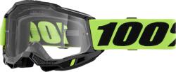  Ochelari cross atv 100% Accuri 2 Neon, lentila transparenta, culoare rama negru (26013463PE) - simoto