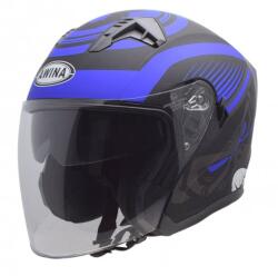 Awina Casca moto semi-integrala Jk528, culoare albastru negru mat, marime L (AJ0085) - simoto