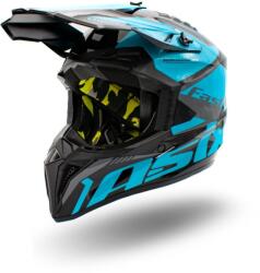 Asix Casca motocross atv copii Asix 127, culoare negru albastru, marime YS, 51-52cm (ASIX127-934) - simoto