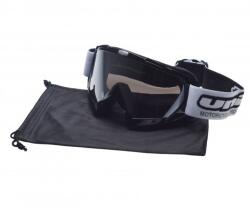 Unit Ochelari motocross atv enduro Unit, culoare rama negru, lentila fumurie argintie (AB361018BD) - simoto