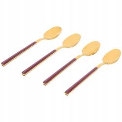  Desszert Kanál Arany 4 Db Lila-arany