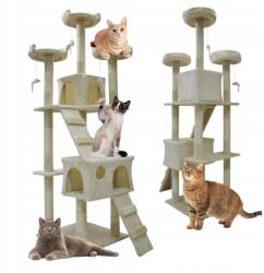  Macska kaparófa 170 cm házikó fekhely fa szizál platform játék (5907131811657)