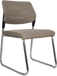 TEMPO KONDELA Tárgyalószék, világosbarna/króm, KLEDI