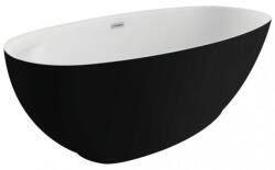 Polimat Kivi 165x75 cm matt black/white (00473)