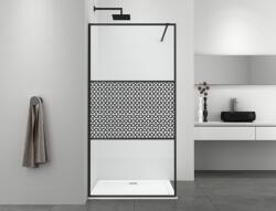 Sanotechnik SMART zuhanyfal, 115 cm, matt fekete (DC115B) - home36