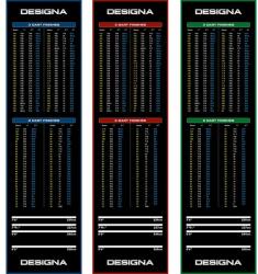 Designa Checkout 290x80cm gumis darts szőnyeg Szín: Zöld