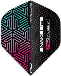 Red Dragon Hardcore Snakebite Premium fekete szivárvány darts tollak