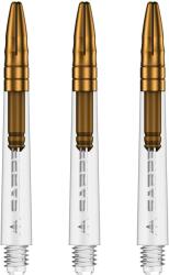 Mission Sabre arany átlátszó darts szárak Szár hossza: 40 mm