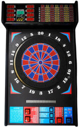 Jarex Darts fali darts automata, fekete Érmevizsgáló: Érmevizsgálóval