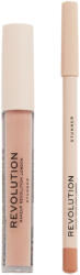 Revolution Beauty Kомплект за устни - Червило и молив Stunner, 3 ml + 1 g - ozone