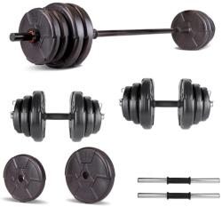 Progressive Set haltera si gantere reglabile PROGRESSIVE 25 KG (ECG25)