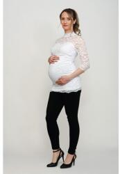 R&d Hosszú szárú bolyhos kismama nadrág (s) fekete 01278