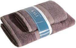 Eurofirany 2 db pamut fürdőlepedő készlet, Kali Steel, barna, 70 x 140/50 x 90 cm (425449)