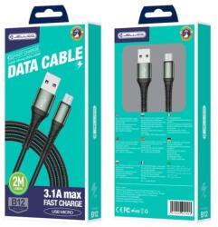 Jellico kábel B12 Micro USB 3.1A 2M Fekete
