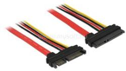 Delock Bővítőkábel, SATA, 6 Gb/s, 22 tus csatlakozó > SATA 22 tus aljzat (5 V + 12 V), 30 cm (DL83803) (DL83803)