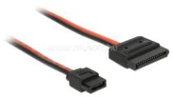 Delock SATA-tápkábel 15 tűs csatlakozóhüvellyel > Slim SATA-tápcsatlakozó 6 tűs csatlakozóhüvellyel, (DL84857) (DL84857)