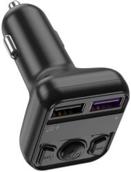 Jellico FM transmitter FM1 2xUSB 3.1A Fekete