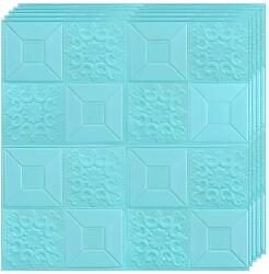 Teno 20x Teno® 3D tapéta szett, 9.8 nm fedőfelület, öntapadós, falra/mennyezetre, vízálló, könnyen szerelhető, modern design, 70x70 cm, kék (TENO2420S20)
