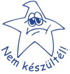 COLOP Bélyegző, motivációs, Nem készültél! , COLOP N43-kék , kék (IC18034308) - papirdepo