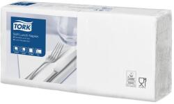 Tork Szalvéta, 1/4 hajtogatott, 3 rétegű, 32, 5x32, 8 cm, Advanced, TORK Soft Lunch , fehér (KHH512)