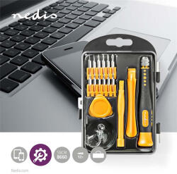 Nedis CSTS10017 17 az 1-ben PC / mobiltelefon / tablet javító szerszám készlet (389283)