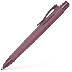 Faber-Castell Golyóstoll, 1 mm, XB, nyomógombos tolltest, bordó tolltest, FABER-CASTELL Poly Ball Urban , kék (TFC241119)