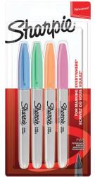 Sharpie Alkoholos marker készlet, 1 mm, kúpos, SHARPIE Fine Point , 4 különböző pasztell szín (SR2065402) - papirdepo