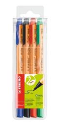 STABILO Filctoll készlet, 0, 8 mm, STABILO Greenpoint , 4 különböző szín (TST60884)