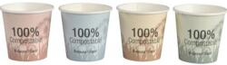  Papírpohár, komposztálható, 2, 4 dl, 50 db, vegyes színek (KHMU181) - papirdepo