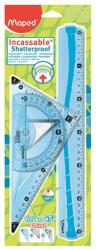 Maped Vonalzókészlet, műanyag, hajlítható, 3 darabos, MAPED Flex (IMA897120)