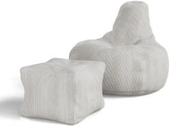 Juskys Chillex babzsák lábtartóval - bézs (301532)