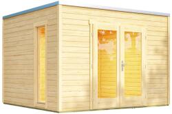 WEKA Luxus, fából készült kerti fészer, P 285 (3 × 3m)