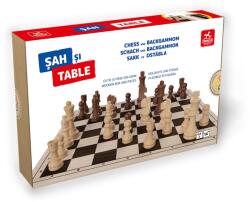 Deico Games társasjáték, Sakk és Backgammon, fadoboz, 7, 9 cm