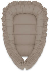 MimiNu Cosulet bebelus, MimiNu, Pentru dormit, Baby Nest 55 x 75 cm, Cu Volanase, Husa 100% bumbac, Din bumbac certificat Oeko Tex Stan (6426972031035)