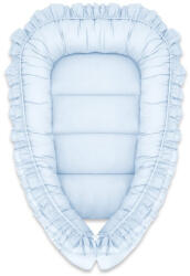 MimiNu Cosulet bebelus, MimiNu, Pentru dormit, Baby Nest 55 x 75 cm, Cu Volanase, Husa 100% bumbac, Din bumbac certificat Oeko Tex Stan (6426972030885)